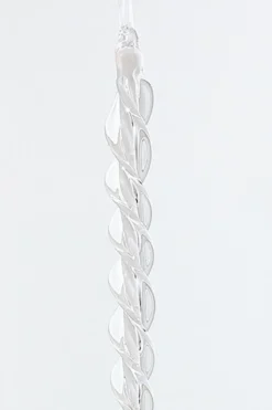 12.5" Glass Icicle Ornament