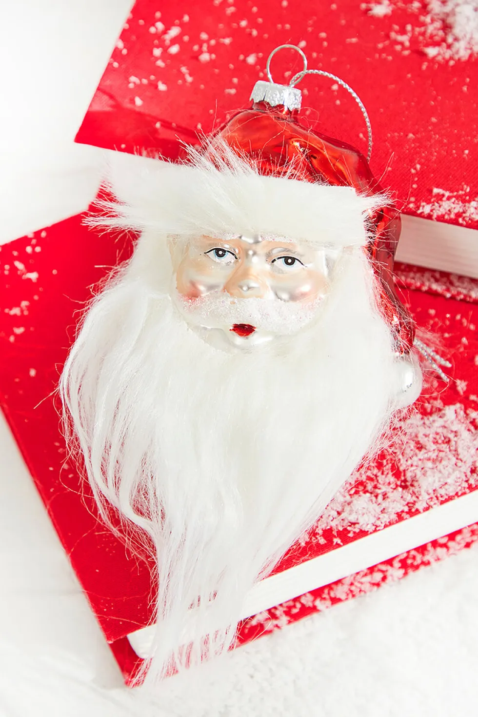 6" Glass Santa Clause Ornament