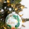 4” Glass Wreath Ornament