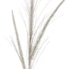 34” Glitter Mica Triple Spike Grass Spray - White