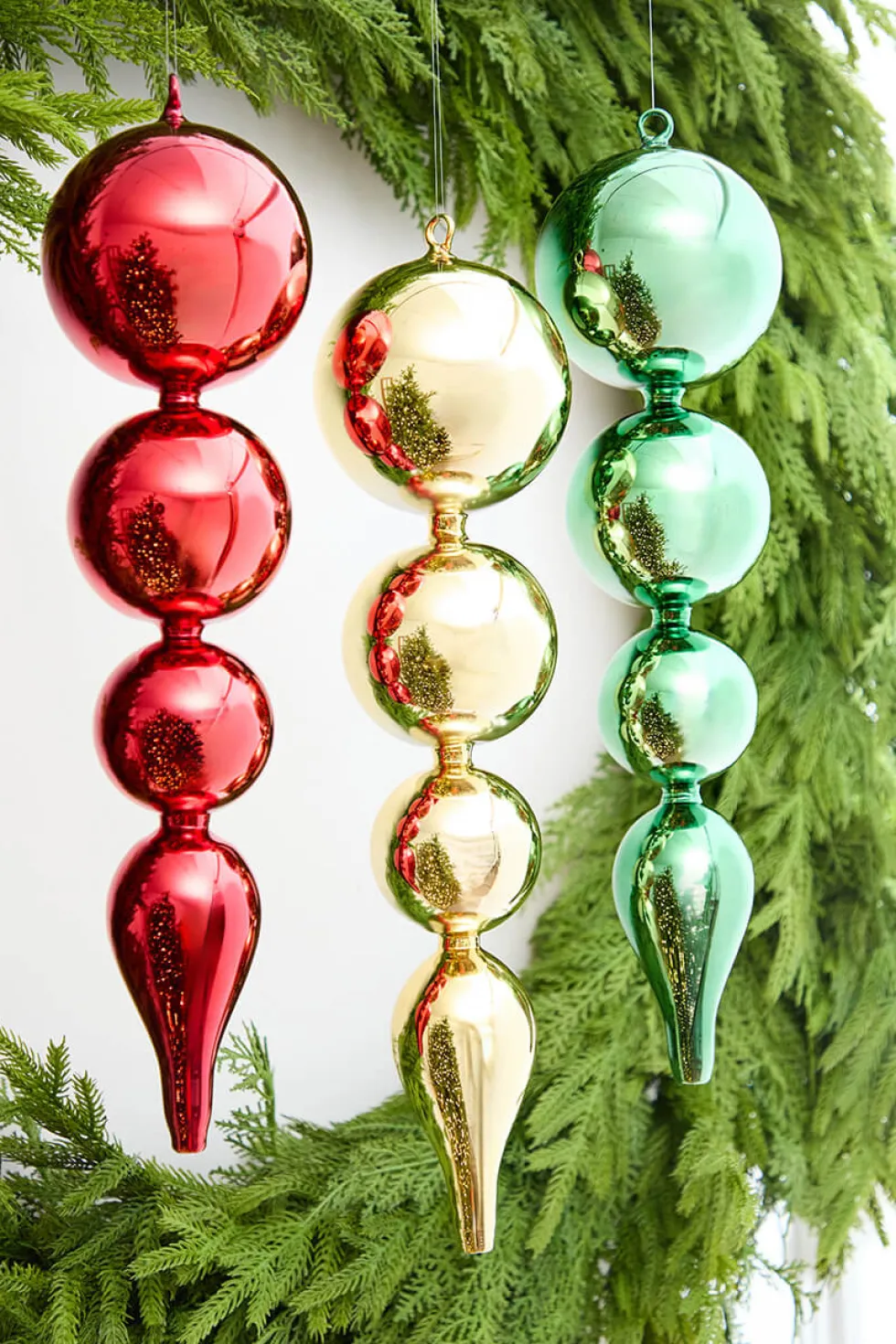 19.5" Gold Glass Finial Ornament