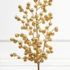 29” Gold Glitter Crabapple Spray