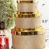 8.5" Gold Glitter Drum