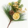 14.5" Gold Glitter Pinecone Ornament Spray