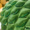 8.5" Green Flocked Pinecone Ornament