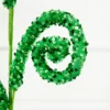 28" Green Sequin Curly Spray