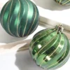 3" Green Shatterproof Boxed - Set of 6