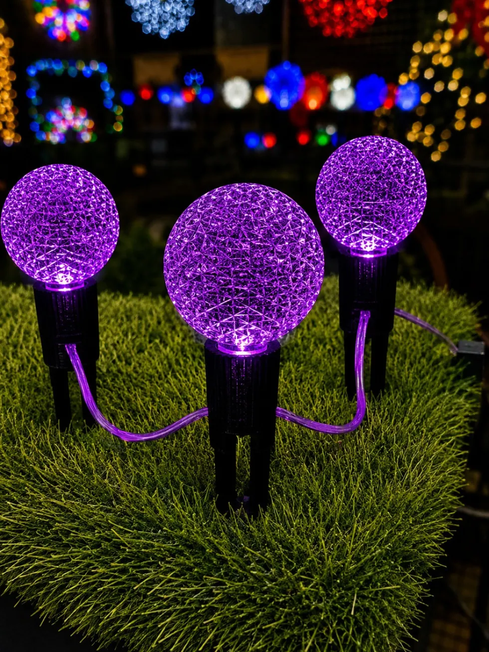 G50 Wonderful LED SMD Bulb (25 bulbs/bag) - Faceted, Purple