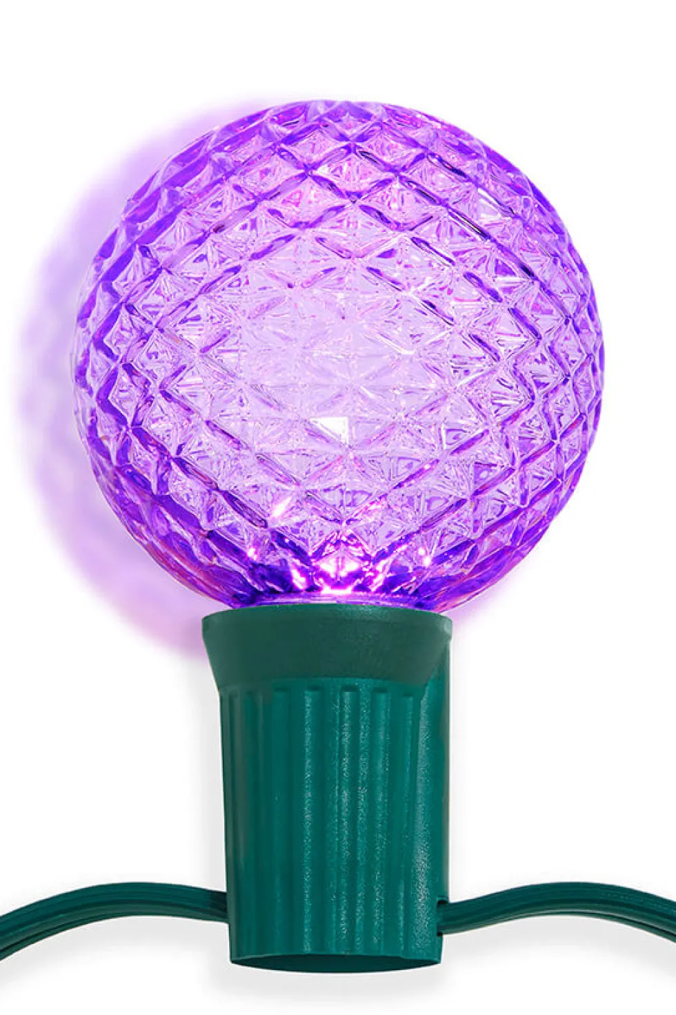 G50 Wonderful LED SMD Bulb (25 bulbs/bag) - Faceted, Purple