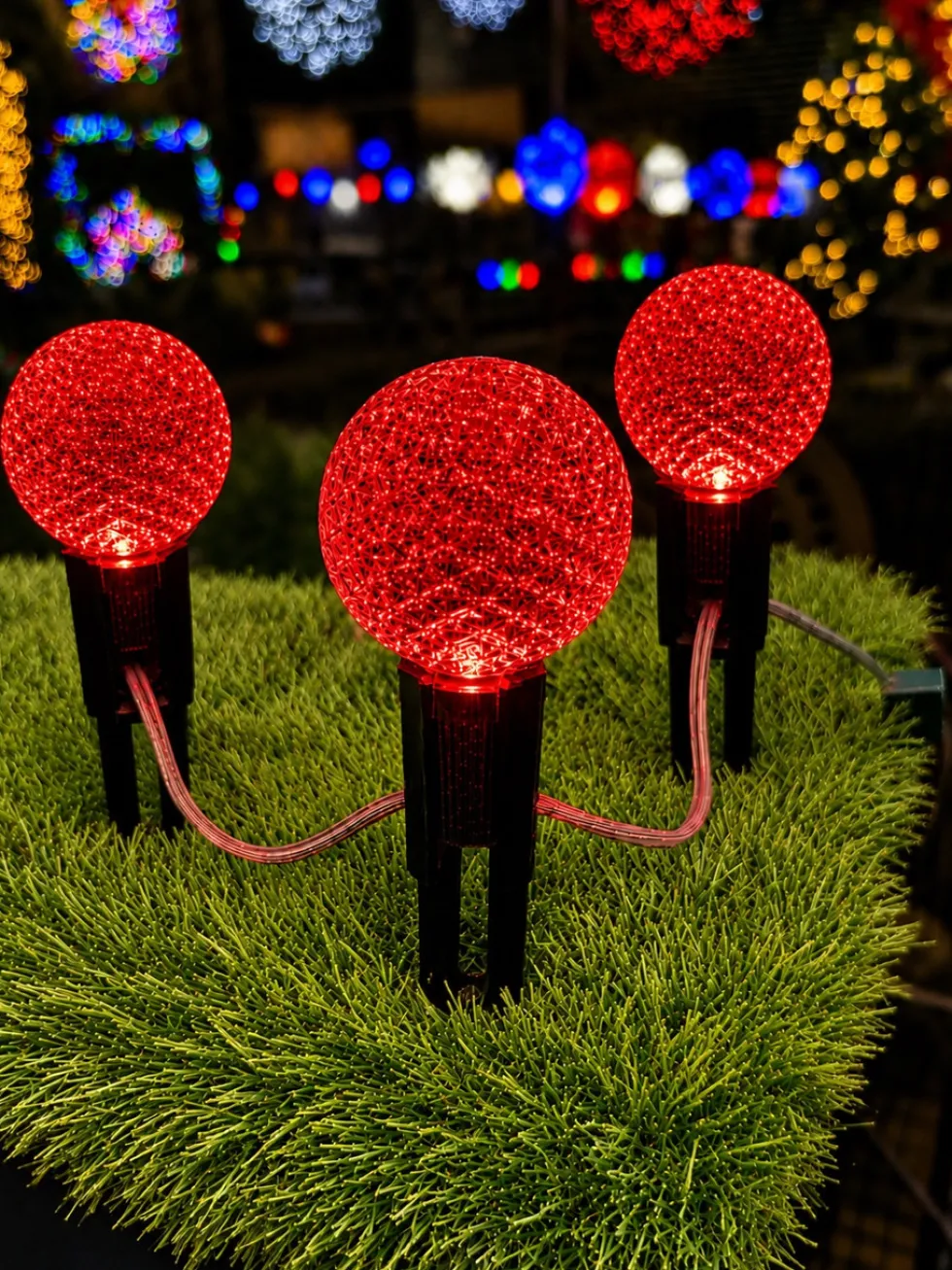 G50 Wonderful LED SMD Bulb (25 bulbs/bag) - Faceted, Red