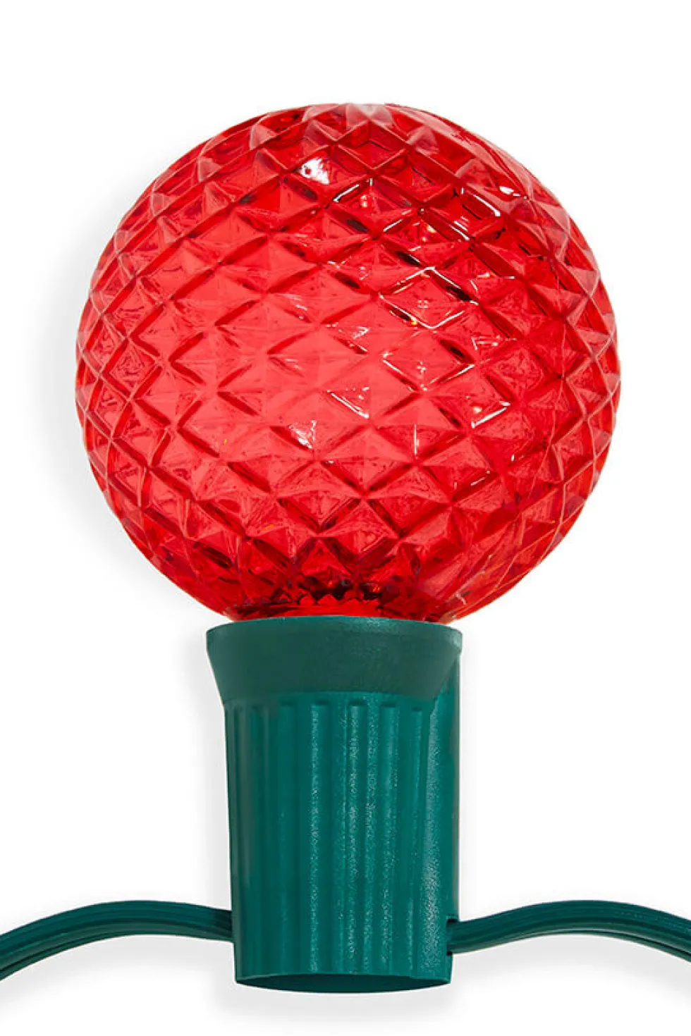 G50 Wonderful LED SMD Bulb (25 bulbs/bag) - Faceted, Red