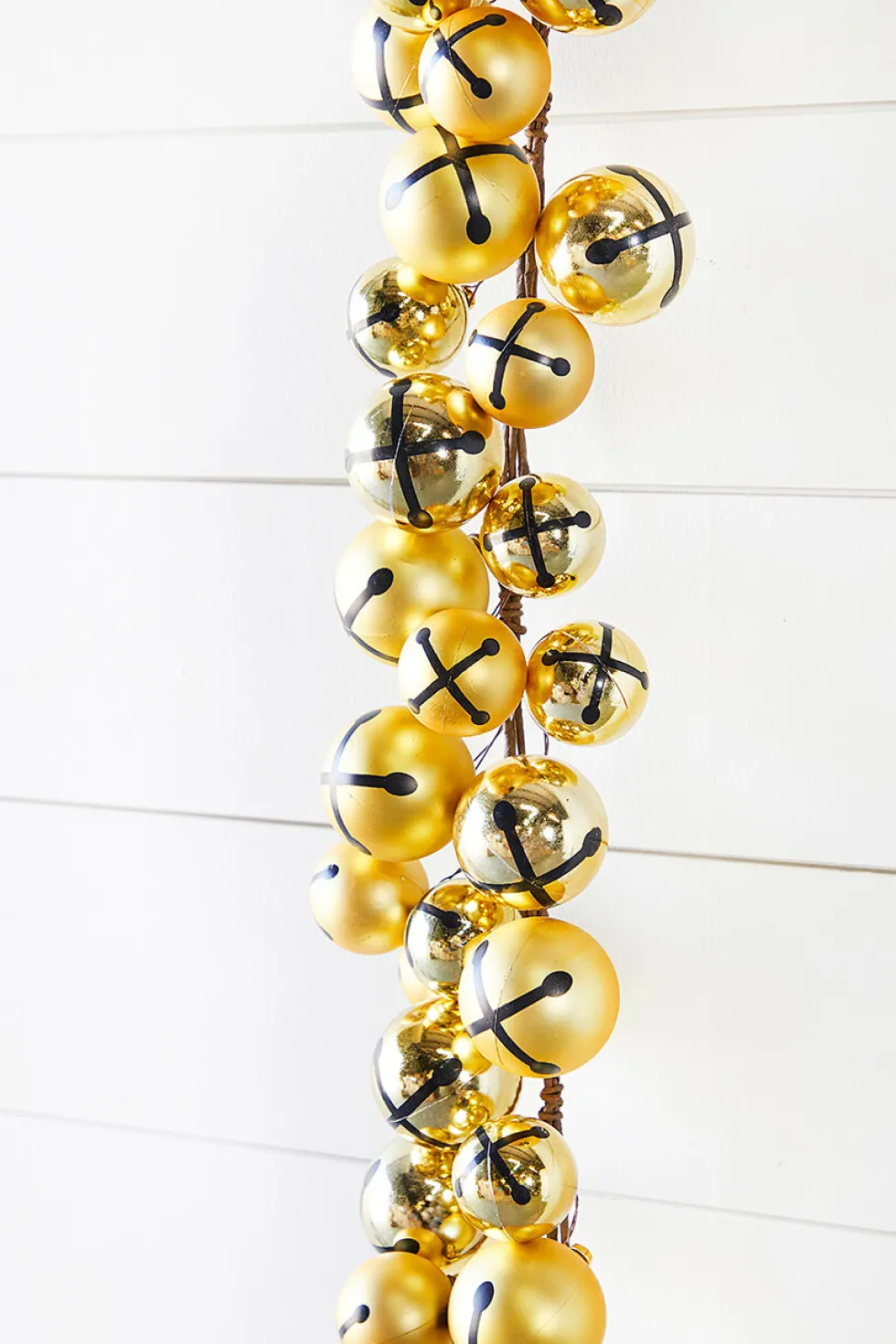5’ Holiday Gold Jingle Bells Garland