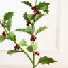 30” Holly Stem With Red Berries