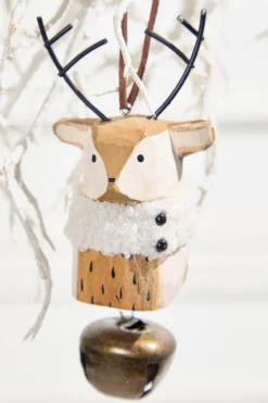 Icon with Bell Wood Ornament