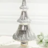 12.5" Icy Silver Christmas Tree