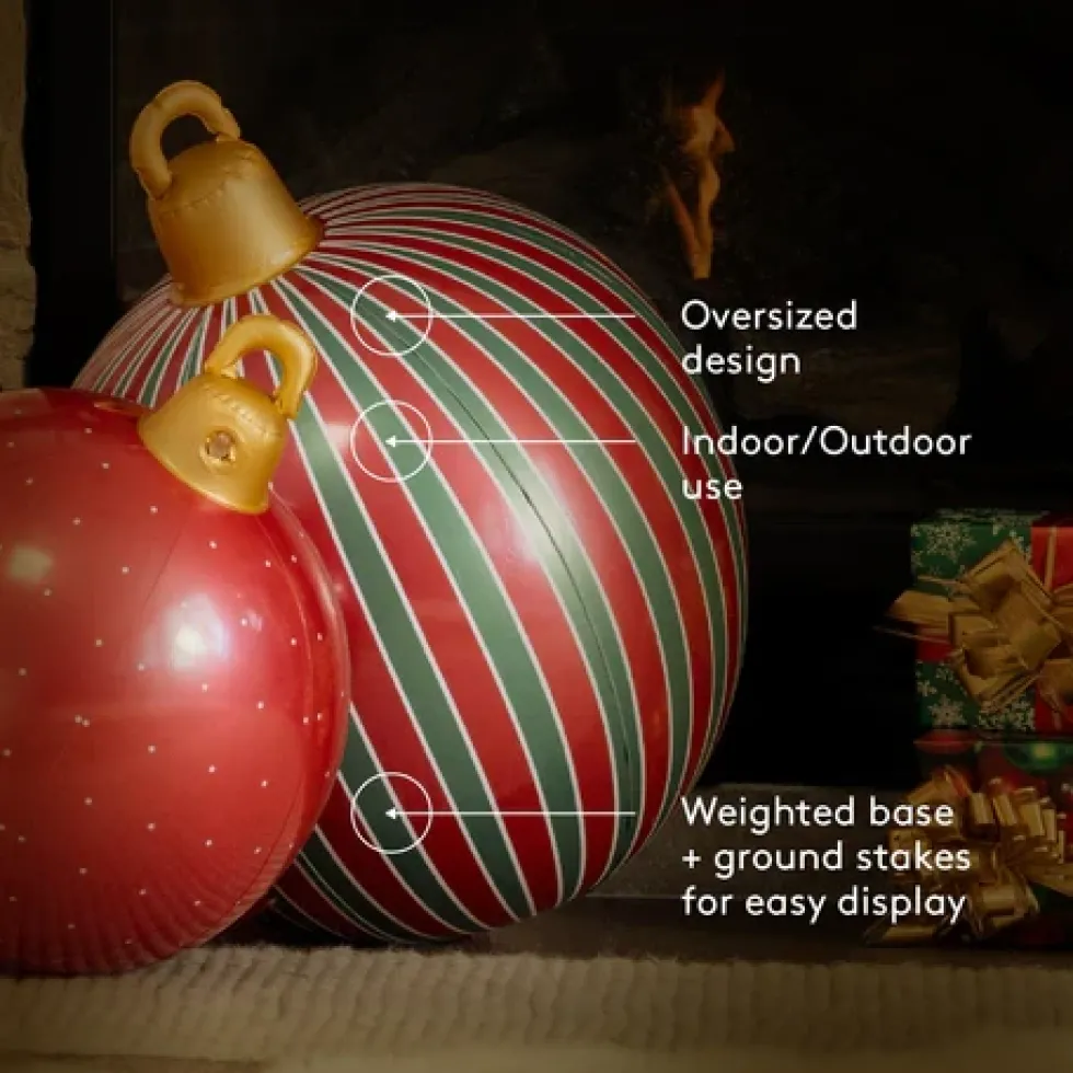 Inflatable Christmas Ornaments - Set of 3