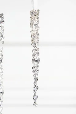 Jewel Icicle Ornaments - Set of 2
