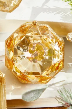 4"-5" Jewel Ornament - Champagne