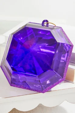 6" Jewel Ornament - Purple