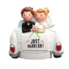 3" Just Married Customizable Ornament