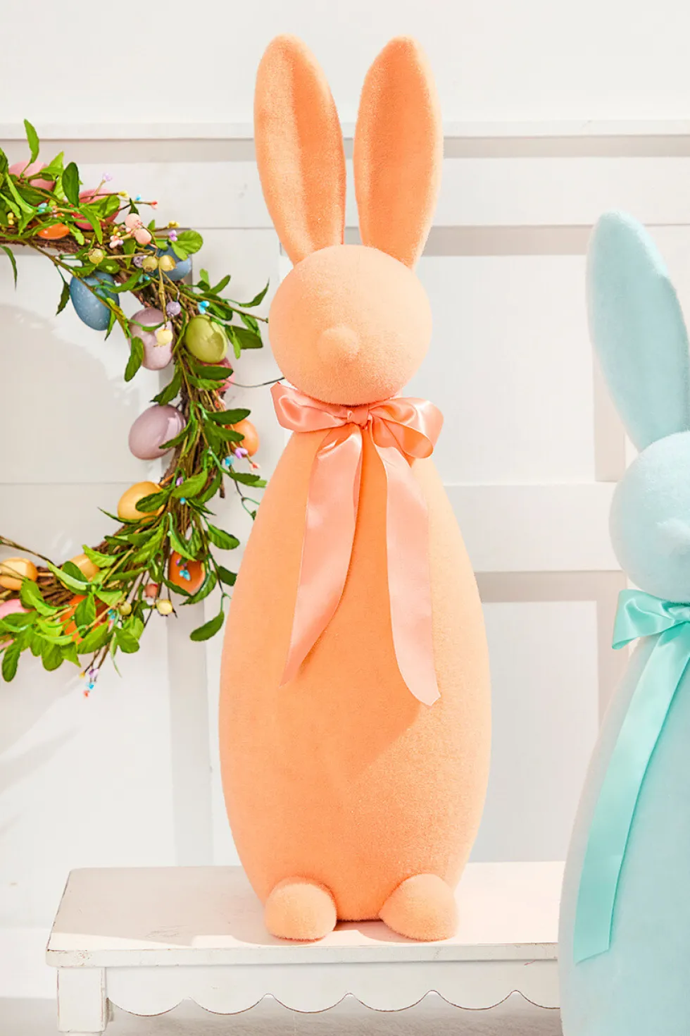 26" Large Flocked Easter Bunnies