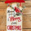 31" LED BTY/TMR "Merry Christmas" Sleigh