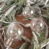 LED String Lights with Clear Balls - 3" Orbs