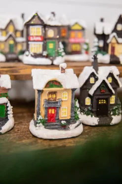 Lighted Holiday House with Battery Powered LEDs