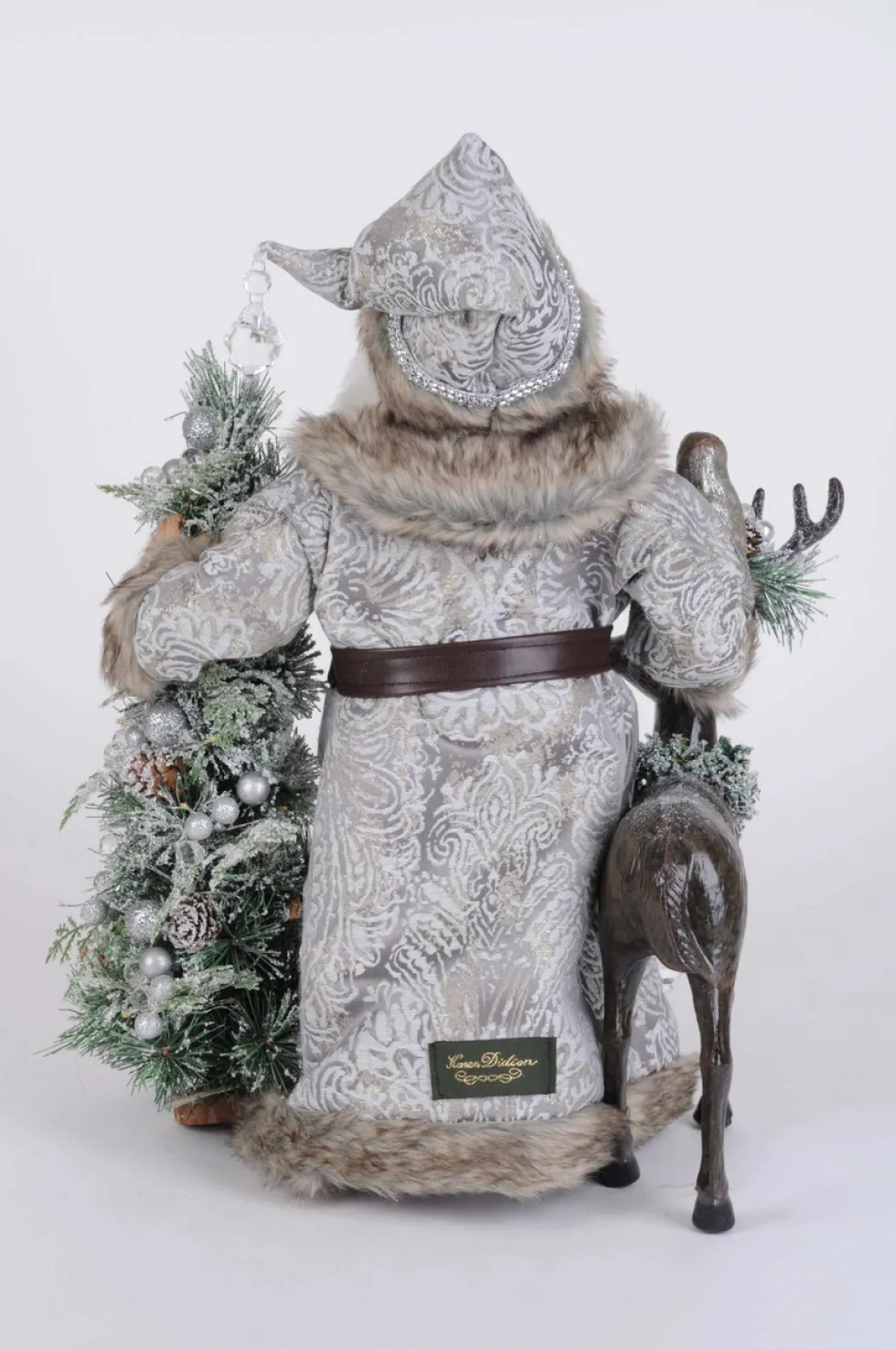 Lighted Snow Covered Wilderness Santa