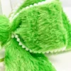 12" Lime Green Furry Storyville Bow