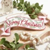 15"L x 6.25"H Glitter Christmas Banner