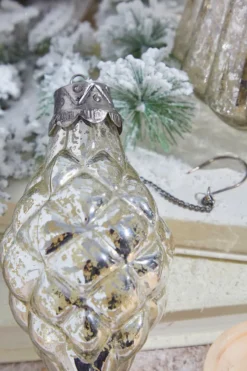 8" Marquis Elizabethan Mercury Glass Ornament