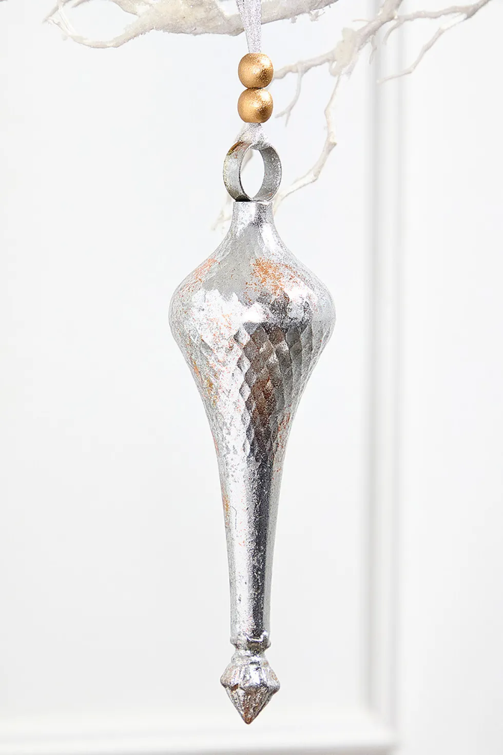 12" Metal Finial Ornaments