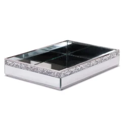 12" Metal/Glass Tray - Large
