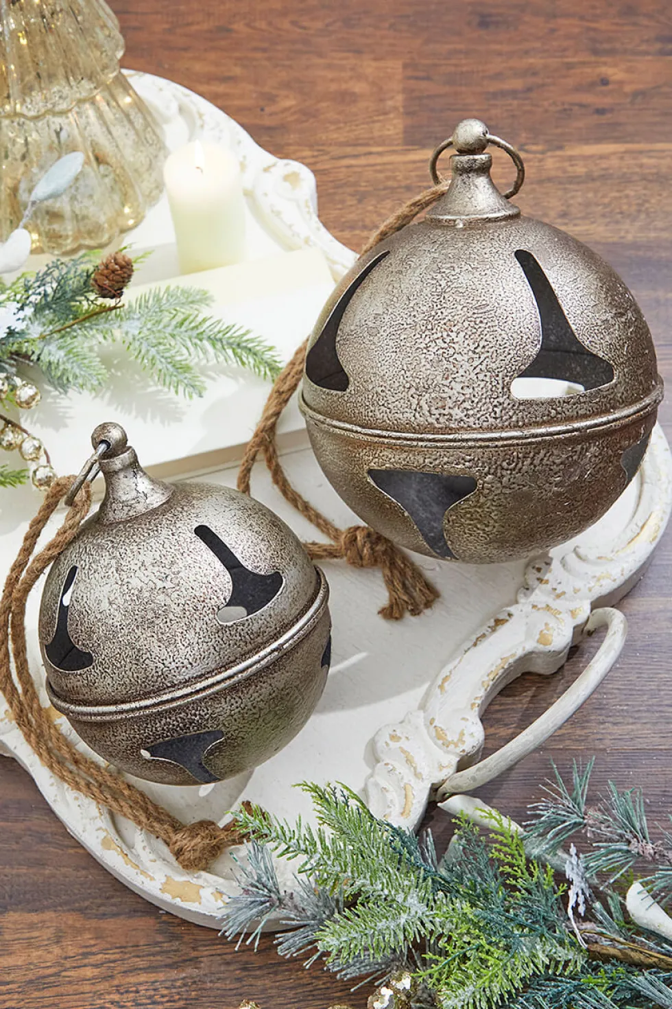 8” Metal Hanging Bell Ornament
