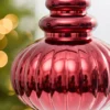 10" Metallic Burgundy Finial