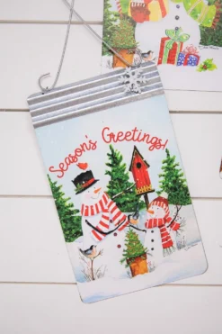 11.6” Metal Snowman Wall Sign