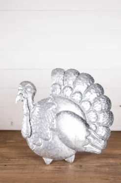 16” Metal Turkey Table Decor