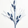 36.5" Midnight Blue with Glitter Grass Spray