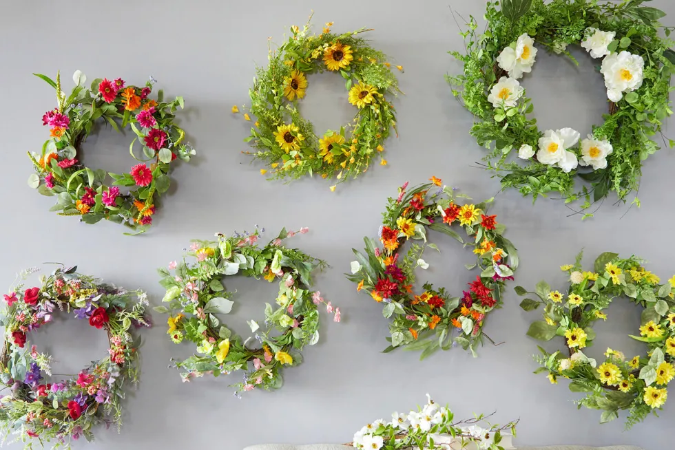 24" Mixed Flower Wreath