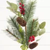 29” Mixed Pine Berry Pinecone Spray