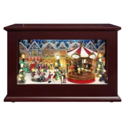 13" Mr. Christmas Animated Heirloom Christmas Music Box