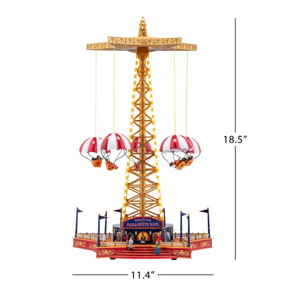 18" Mr. Christmas 90th Anniversary World's Fair Parachute Ride