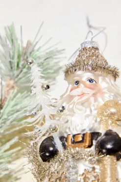Neutral Santa Ornament