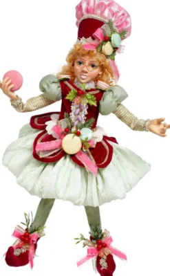18" North Pole Pretty in Pink Elf, Medium - Mark Roberts