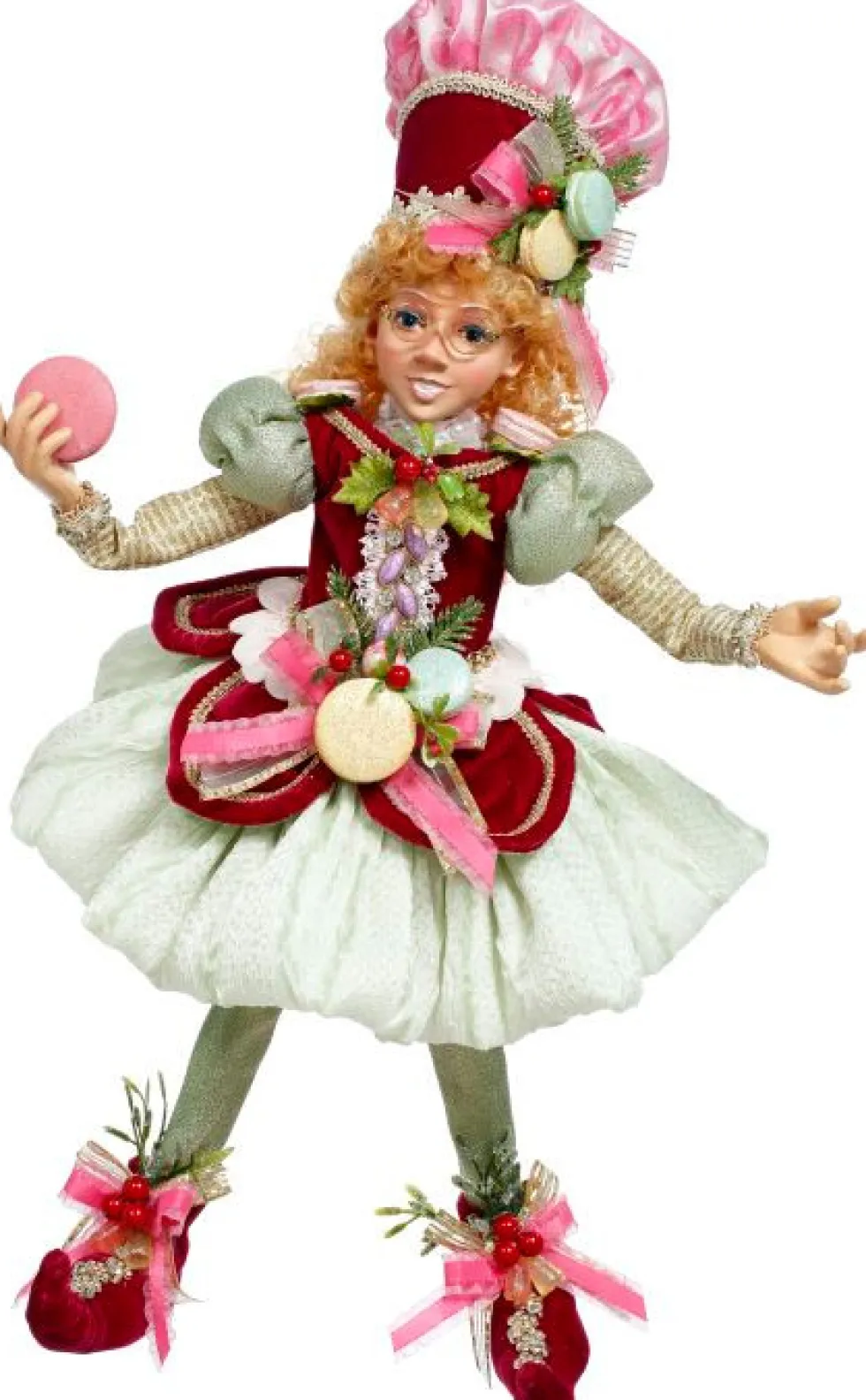 18" North Pole Pretty in Pink Elf, Medium - Mark Roberts