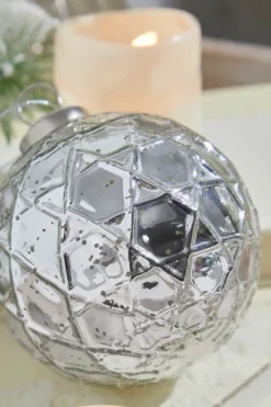 4" North Star Mercury Glass Ornament