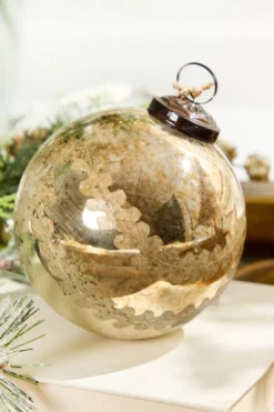 4" Notre Dame Glass Ball Ornament