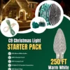 250' Outdoor Christmas Lighting Kit - Warm White