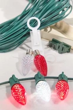 500' Outdoor Christmas Lighting Kit - Cool White/Red